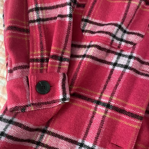 Pink Rue 21 Flannel - Picture 2 of 5